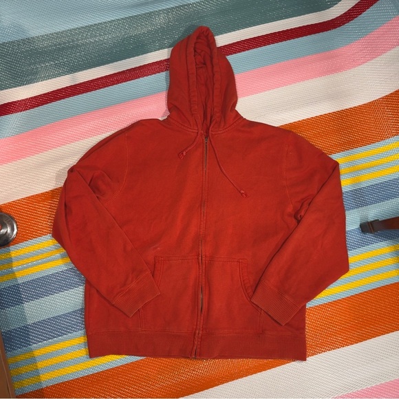 Old Navy Red Full-Zip Up Hoodie Sweater Men’s Size XX-Large - Picture 1 of 3